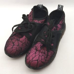 Beyond Protection Safety Shoes SZ 8 Pink Black Web women's